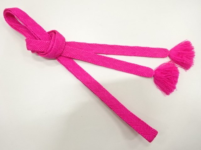 JAPANESE KIMONO / HAND-TIED OBIJIME